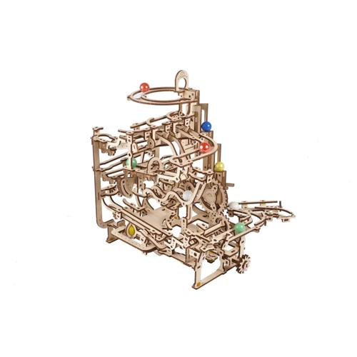 Механический 3D пазл UGEARS Механическая модель Марбл-трасса Многоуровневый подъемник (70170) фото 7