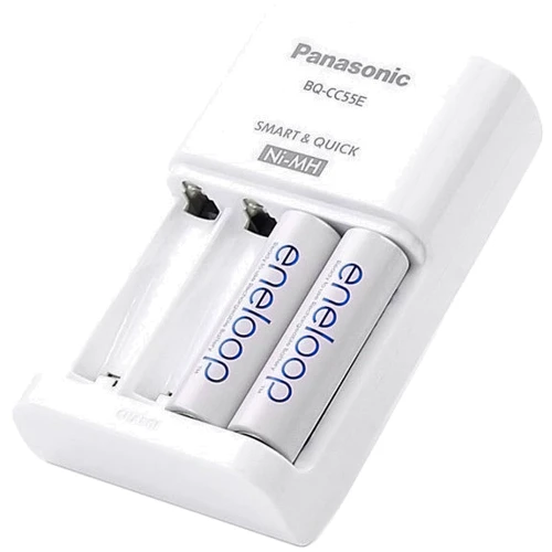 Panasonic Smart-Quick Charger BQ-CC55E + Eneloop Pro 4AA 1900 mAh NI-MH (K-KJ55MCC40E) фото 2