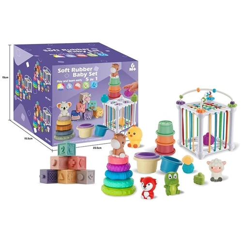 Набір для розвитку 5в1 Soft Rubber Baby Set 26 елементів (1365)