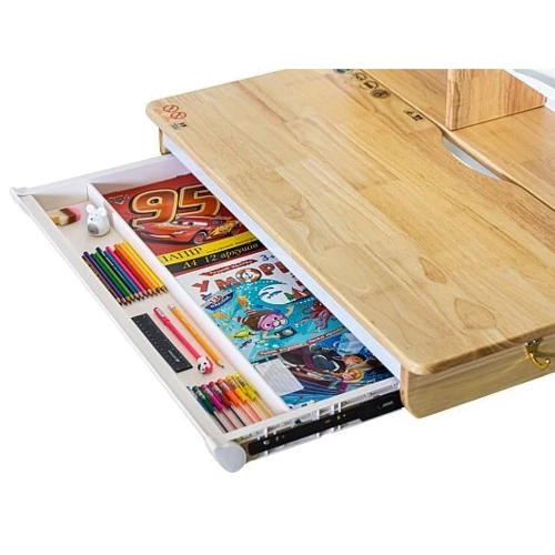 Комплект Mealux Timberdesk S (парта+тумба) BL (арт. BD-685 Wood S+ тумба BD 920 BL)