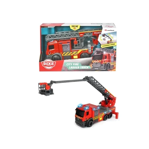 Пожежна машина Dickie Toys Мерседес з телескопічною драбиною 23 см (3714023): Виробник Dickie Toys