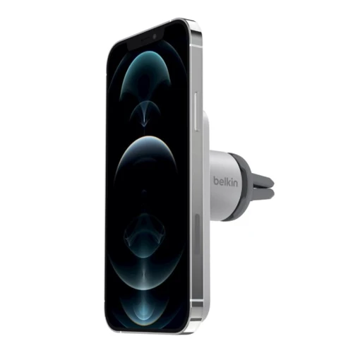 Держатель Belkin Car Holder Air Ven Mount PRO MagSafe Silver (WIC002BTGR) for iPhone 16 I 15 I 14 I 13 I 12 series : Особенности MagSafe, автодержатель