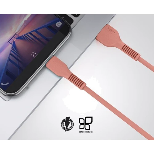 Кабель ArmorStandart USB Cable to Lightning 2.4A 1m Peach (ARM65286): Довжина 1 м