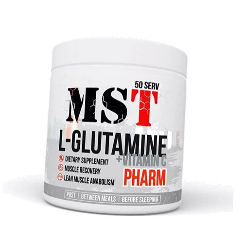 Амінокислота для спорту MST Nutrition Glutamine plus Vitamin C 260 g /50 servings/ Unflavored