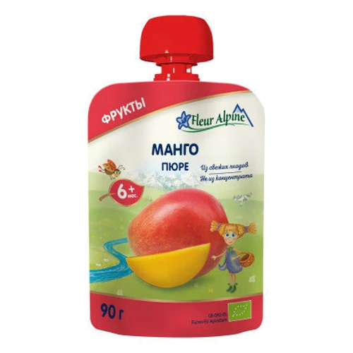 Пюре FLEUR ALPINE Манго 90 г (1284010)