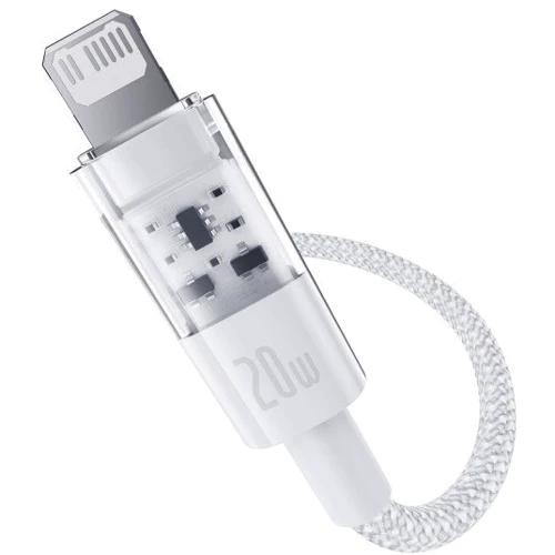 Кабель Baseus Cable USB-C to Lightning Gem Fast-Charging 20W 1m White (P10373001211-00): Тип USB-C - Lightning