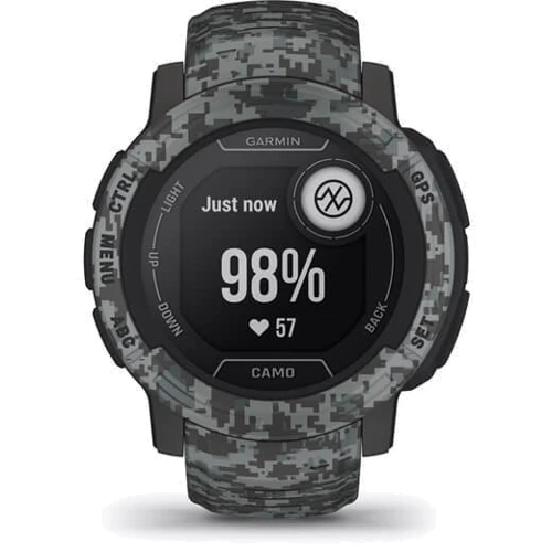 Смарт-часы Garmin Instinct 2 Camo Edition Graphite Camo (010-02626-03): Цвет ремешка Камуфляж