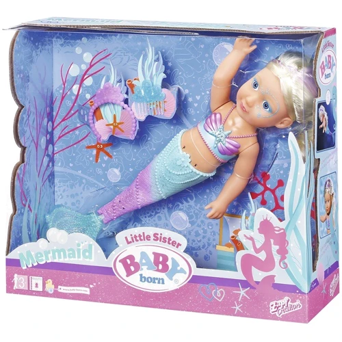 Інтерактивна лялька Baby Born - Сестричка-Русалочка (32 см, з аксесуарами) (824344) фото 4