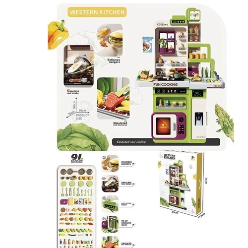 Кухня дитяча: світло, звук, аксесуари, ефект пари, вода (938 А)