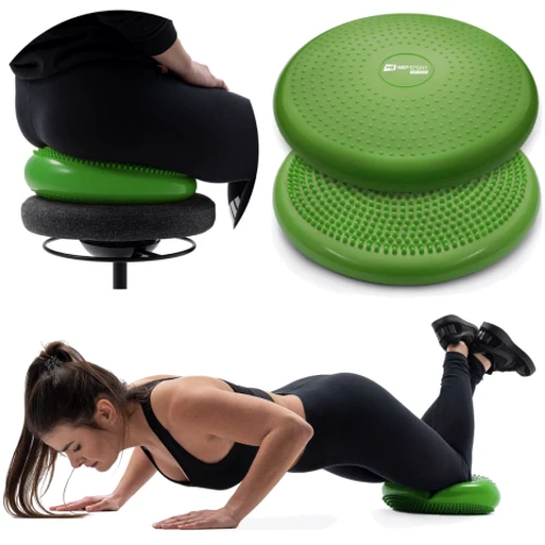Степ та балансувальна платформа Hop-sport HS-R034BC зелена: Максимальне навантаження, кг 100