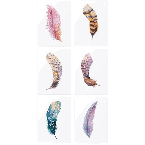 Временные татуировки TATTon.me Feather Set (TSFeather): Вид Тату, наклейки, стикеры