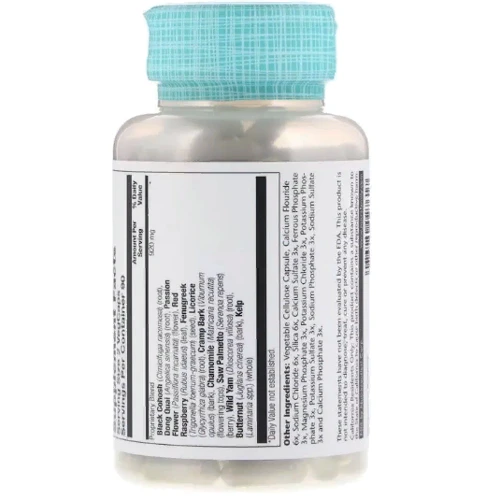 Solaray Female Hormone Blend SP-7C Суміш жіночих гормонів 180 веганських капсул: Форма випуску капсули