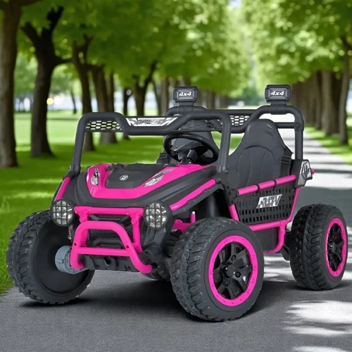 Дитячий електромобіль Bambi Баггі рожевий (M 6208EBLR-8(24V))