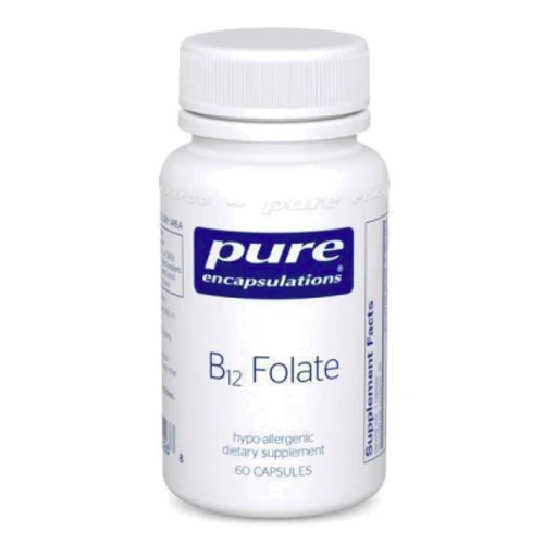 Pure Encapsulations B12 Folate 800 mcg 60 caps Вітамін B12 і фолат, метилкобаламін