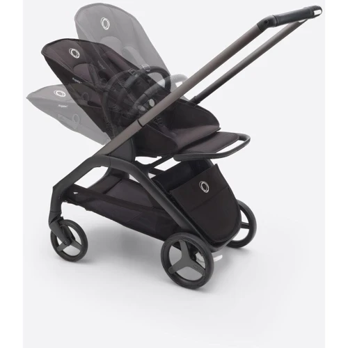 Прогулянкова коляска Bugaboo Dragonfly Black/Grey Melange (без капюшона) (100047023): Тип коляски Прогулочная
