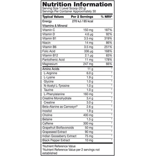 BSN NO-XPLODE 3.0 EU 240 g Blue Raspberry: Тип Комплекс до тренування
