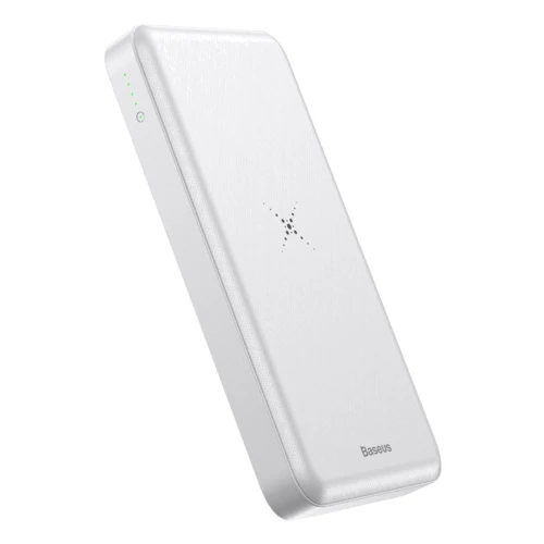 Внешний аккумулятор Baseus Power Bank 10000mAh Wireless Charger M36 White (PPALL-M3602): Встроенный кабель нет