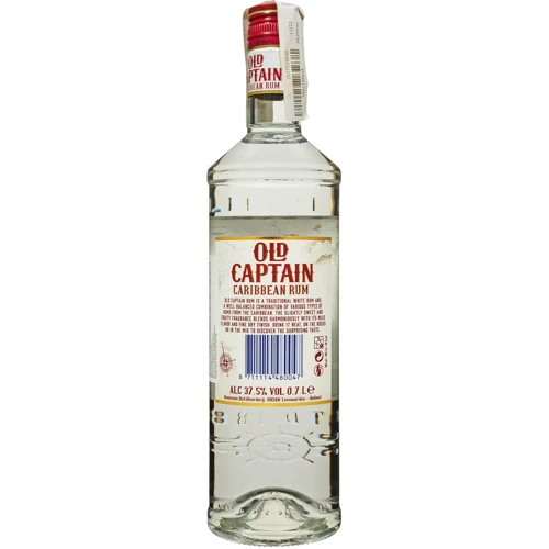 Ром Old Captain Rum white 37.5% 0.7 л (FSH_8711114480047): Объем, л 0.7