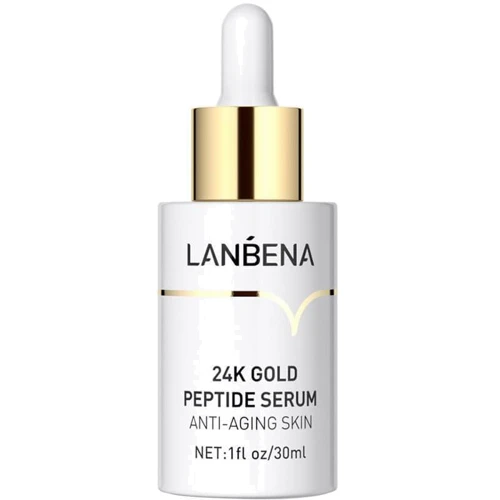 Lanbena Peptides Serum 24K Gold Антивозрастная сыворотка для лица 6 пептидов 24K Gold 30 ml