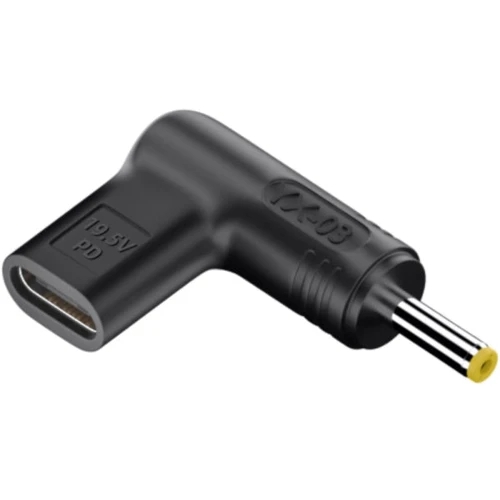 Адаптер Переходник питания для ноутбуков HP PD Type-C to DC 4.0x1.7mm 19.5V: Интерфейс подключения USB-C