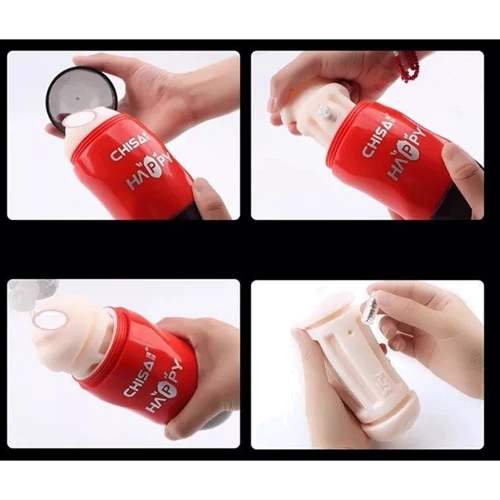 Мастурбатор с вибрацией Chisa Happy Cup Pussy & Mouth Masturbator