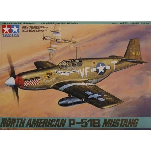 Модель Tamiya Истребитель North American P-51B Mustang (TAM61042)