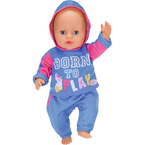Набор одежды для куклы BABY born - Спортивный костюм (на 43 cm, голубой) фото 5