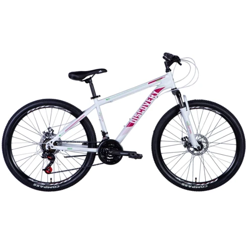 Велосипед Discovery RIDER AM DD ST 26" рама 2024 (белый (м)) (OPS-DIS-26-605)
