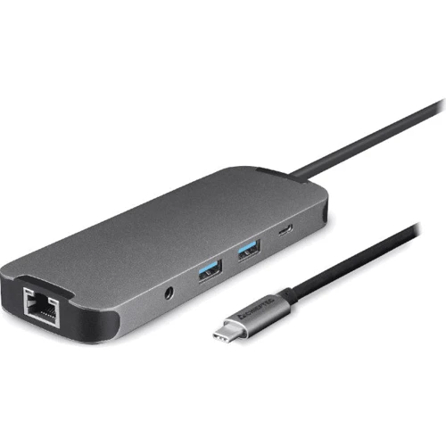 Адаптер Chieftec Adapter USB-C to HDMI+2xUSB3.2+RJ45+USB-C+SD/TF+3.5mm+PD 80W (DSC-901)