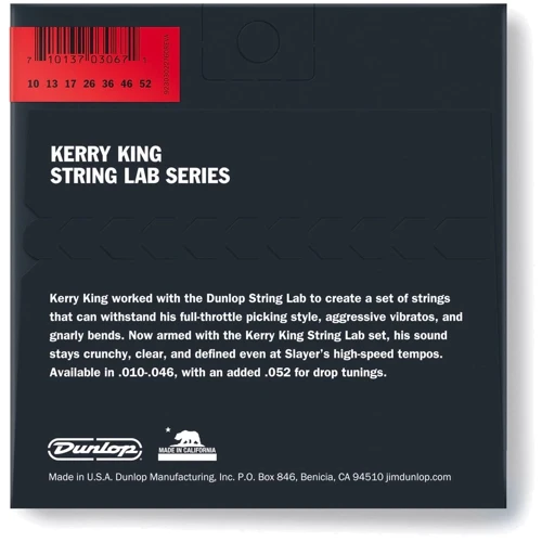 Струна для гитар Струны для электрогитар DUNLOP KKN1052 STRING LAB SERIES KERRY KING GUITAR STRINGS (10-52): Тип Комплект струн