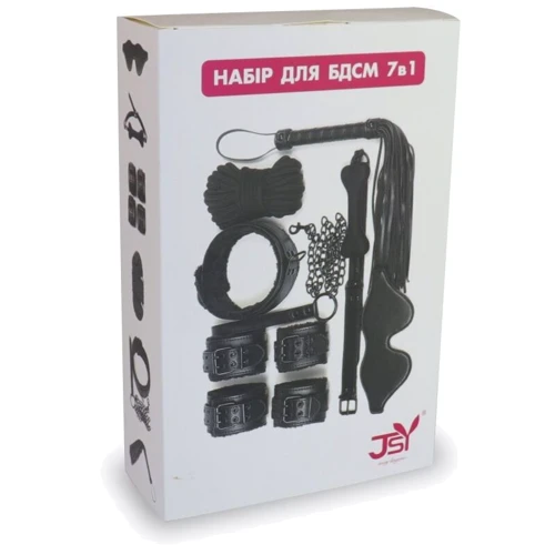 Набор для BDSM 7в1 LY1003 Черный