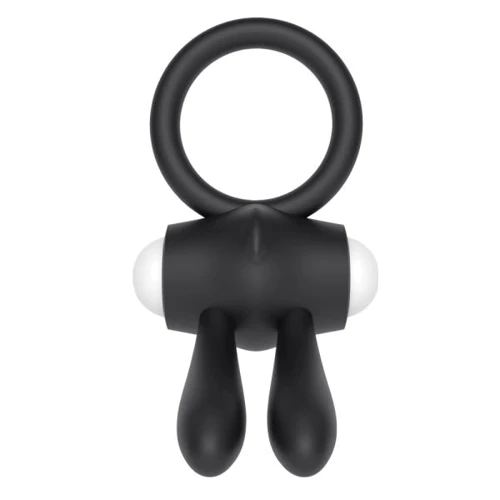 Ерекційне віброкільце LoveToy Power Clit Cockring, Black: Виробник LOVETOY