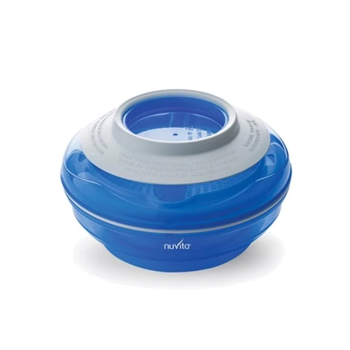 Тарілка малюка Nuvita 4в1 6м + синя (NV1465Blue)