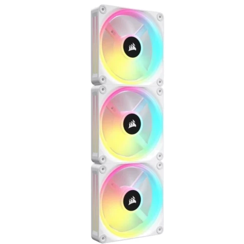 Кулер Corsair iCUE Link QX120 RGB PWM PC Fans Starter Kit with iCUE Link System Hub White (CO-9051006-WW) фото 8