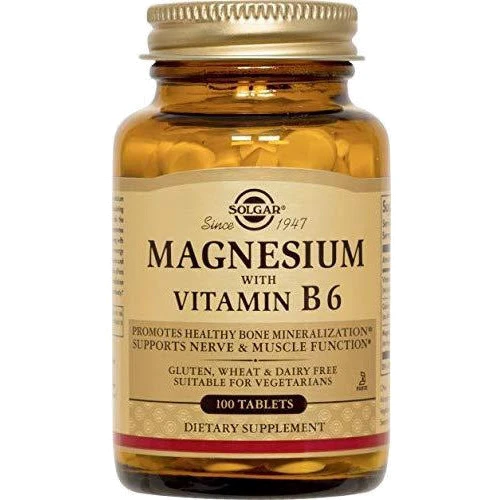 Solgar Magnesium with Vitamin B6 100 Tablets