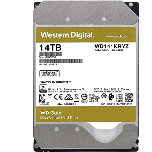 Внутренний жесткий диск WD Gold Enterprise Class 14 TB (WD141KRYZ)