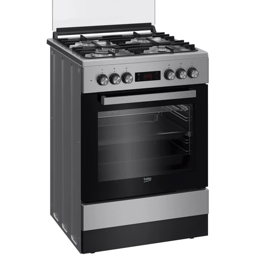 Плита комбінована Beko FSMT61337DXDT: Тип варильної поверхні газова