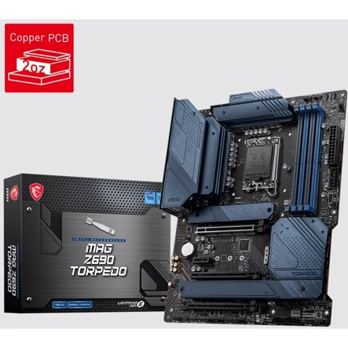 MSI MAG Z690 TORPEDO: Оперативная память 4 x DIMM, DDR5 6400, до 192 ГБ