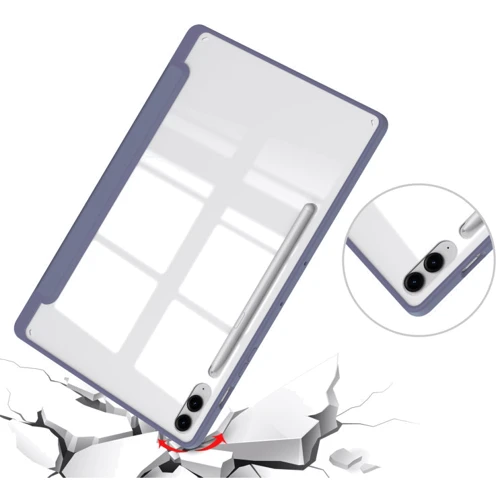 Аксесуар для планшетних ПК BeCover Case Book Soft Edge з Pencil Mount Purple для Samsung X810 Galaxy Tab S9 Plus / S9 FE Plus SM-X610/SM-X616B (710409) фото 4