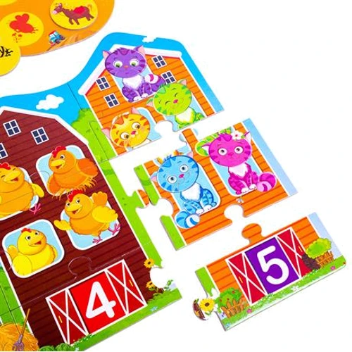 Розвиваючий набір Vladi Toys 3 в 1 Ферма (VT2901-03): Вік 1-2.5 года