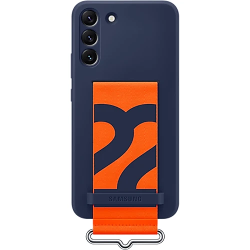 Чохол для телефона Samsung Silicone with Strap Cover Navy (EF-GS906TNEGRU) для Samsung S906 Galaxy S22+