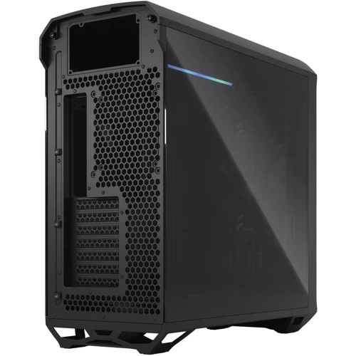 Корпус Fractal Design Torrent Black TG Dark Tint (FD-C-TOR1A-06): Материал передней панели пластик