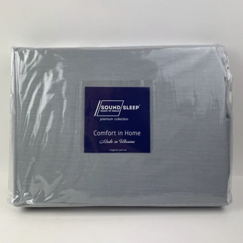 Простынь на резинке SoundSleep Manner Аshen бязь 140х200х20см (93948708): Тип простынь