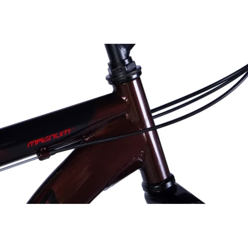 Велосипед Formula MAGNUM AM Vbr ST 28" рама с багажником задн St с крылом St 2024 коричневый (OPS-FR-28-025): Материал рамы Сталь