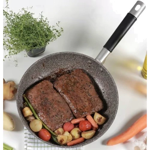 Сковорода TVS Gran Gourmet 24 см сіра: Тип сковороди традиційна