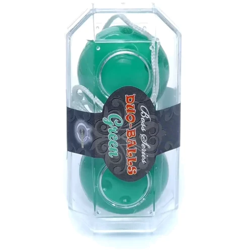 Вагинальные шарики BOSS Duo balls Green, BS6700025