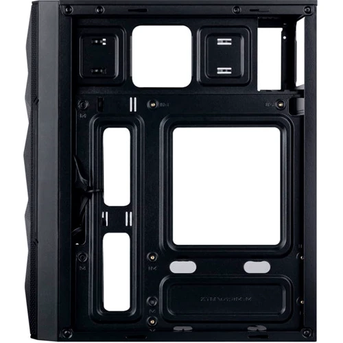 Корпус Prologix E113 Black: Материал передней панели металл и пластик