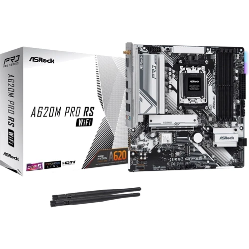 ASRock A620M PRO RS WIFI: Оперативная память 4xDDR5 7200+, до 192 Гб