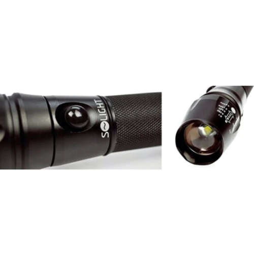 Ліхтар туристичний Solight WN13 Professional T6 XML Cree LED 600lm Li-Ion Black: Кількість режимів 5