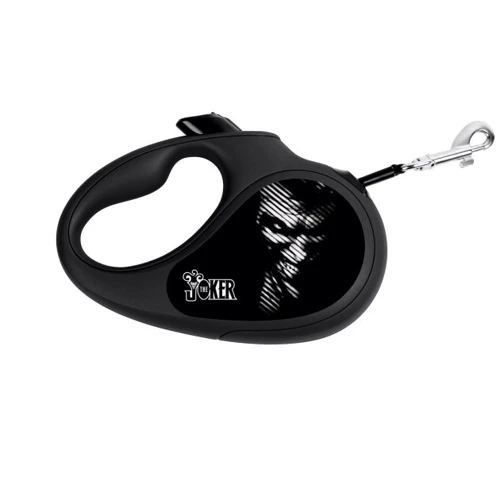 Поводок-рулетка WAUDOG R-leash для собак рисунок Джокер Черный XS до 12 кг 3 м черный (8123-1027-01)